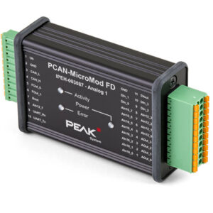 PCAN-MicroMod FD Base-Board Analog 1 incl. MicroMod FD CPU and Aluminium Housing and Connectors